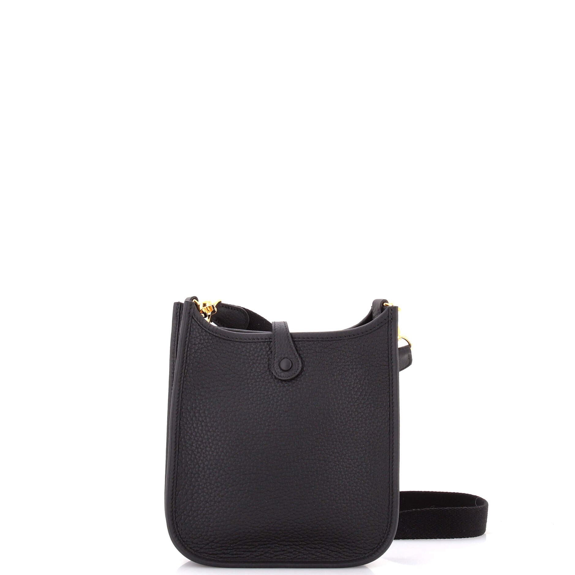 Pre-Owned Hermes Evelyne Bag Gen III Clemence TPM, Alternate, color, Noir