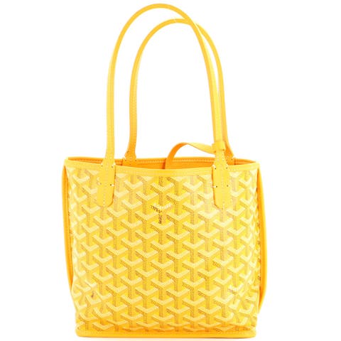 Anjou Reversible Tote Coated Canvas Mini