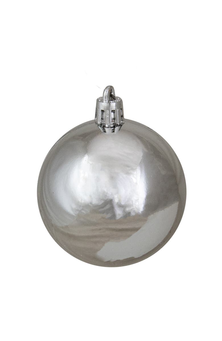 Northlight 12ct Red and Silver Shatterproof Shiny and Matte Christmas Ball Ornaments 2.25", Alternate, color,