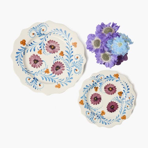 Damson Flowers Starter Plate