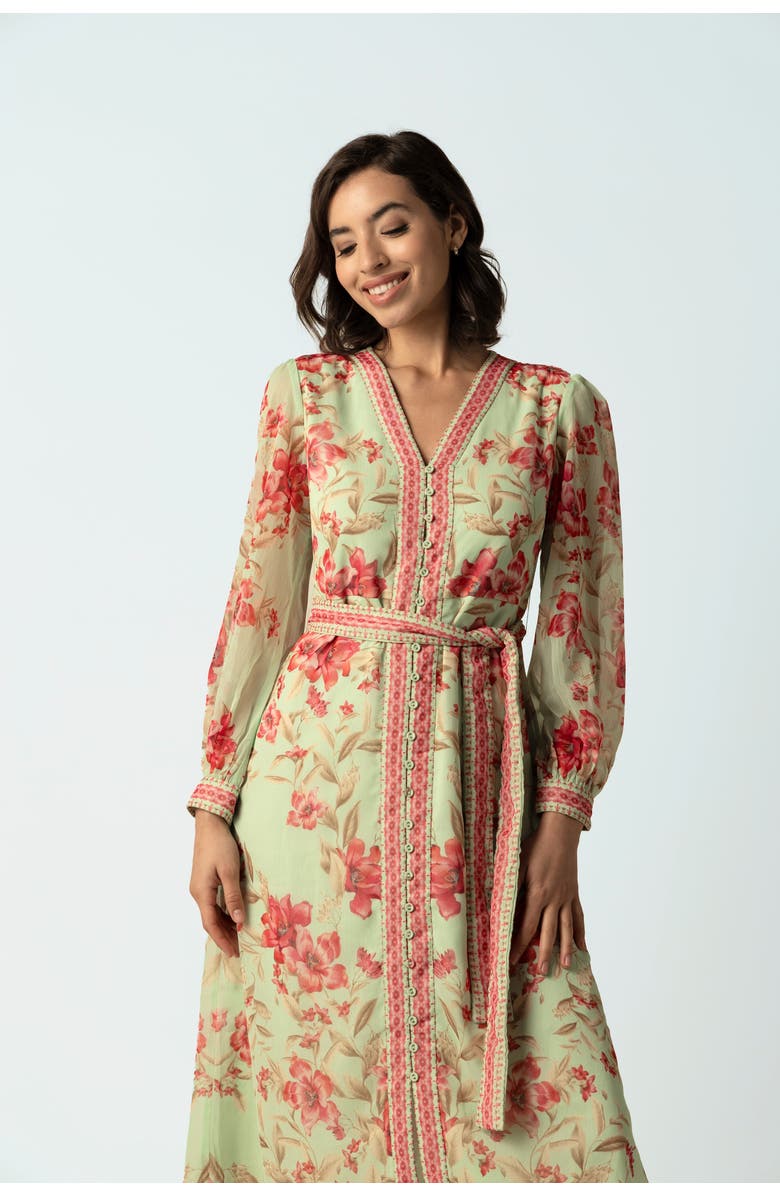 RAISHMA Naomi Green Dress, Alternate, color, Green