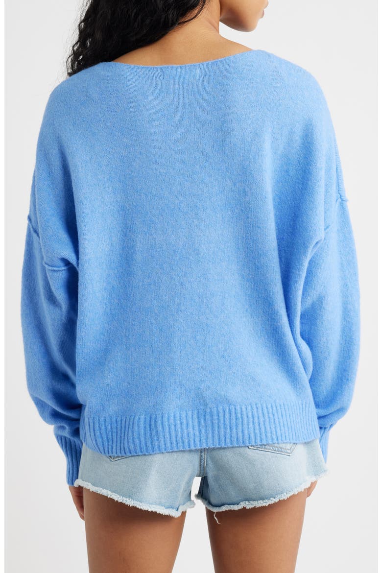 Emily Crewneck Sweater, Alternate, color, CORNFLOWER BLUE