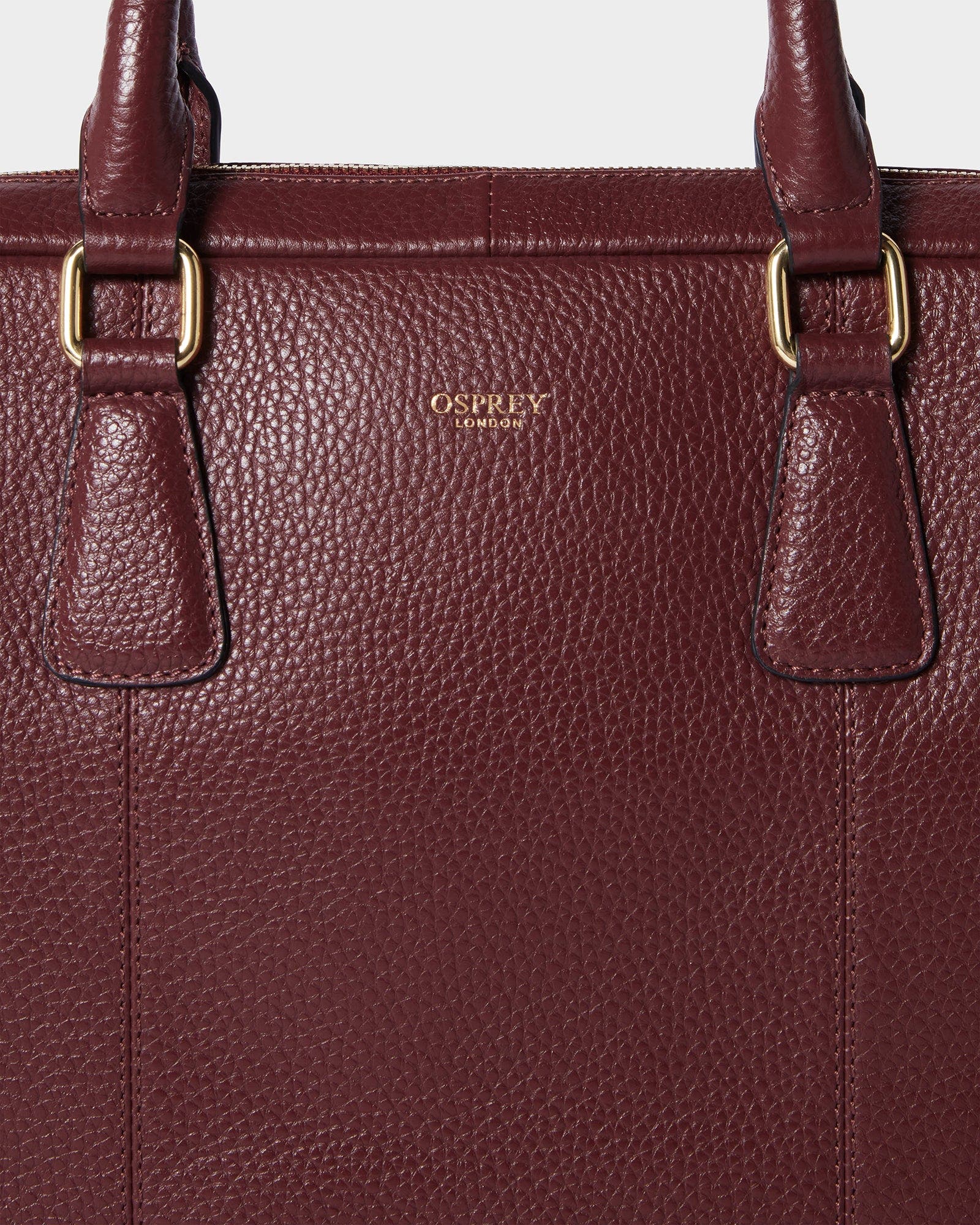 The Adaline Leather Laptop Bag, Alternate, color, Merlot