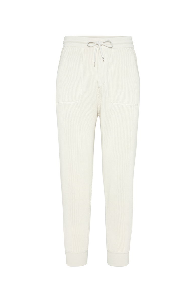 Brunello Cucinelli Cotton knit trousers, Main, color, 