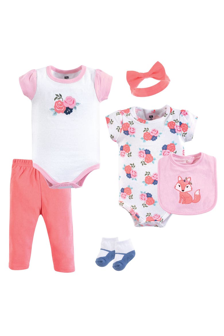 Soft Cotton Outfit Collection, Main, color, Floral Fox