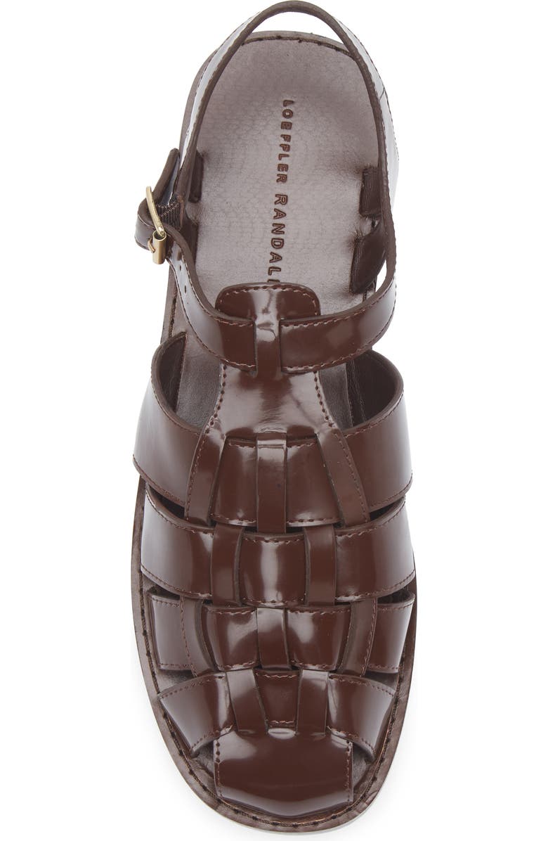 Loeffler Randall Max Caged Slingback Sandal, Alternate, color, Dark Brown