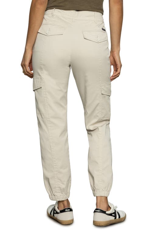 Sanctuary Rebel Wide Leg Standard Rise Crop Pant In Birch In Pumice Stone