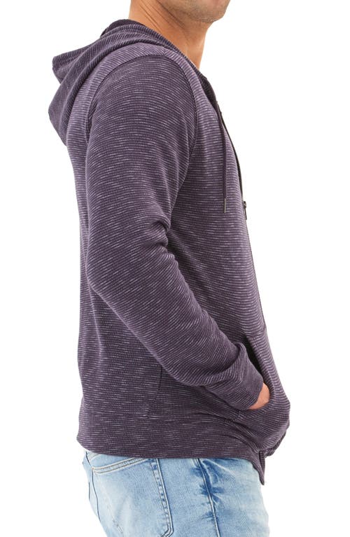 Threads 4 Thought Jordyn Stripe Organic Cotton French Terry Zip Hoodie In Stargazer
