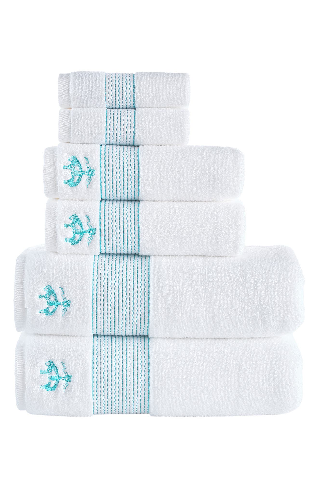 Brooks Brothers 6-Piece Robe Stripe Cotton Towel Set