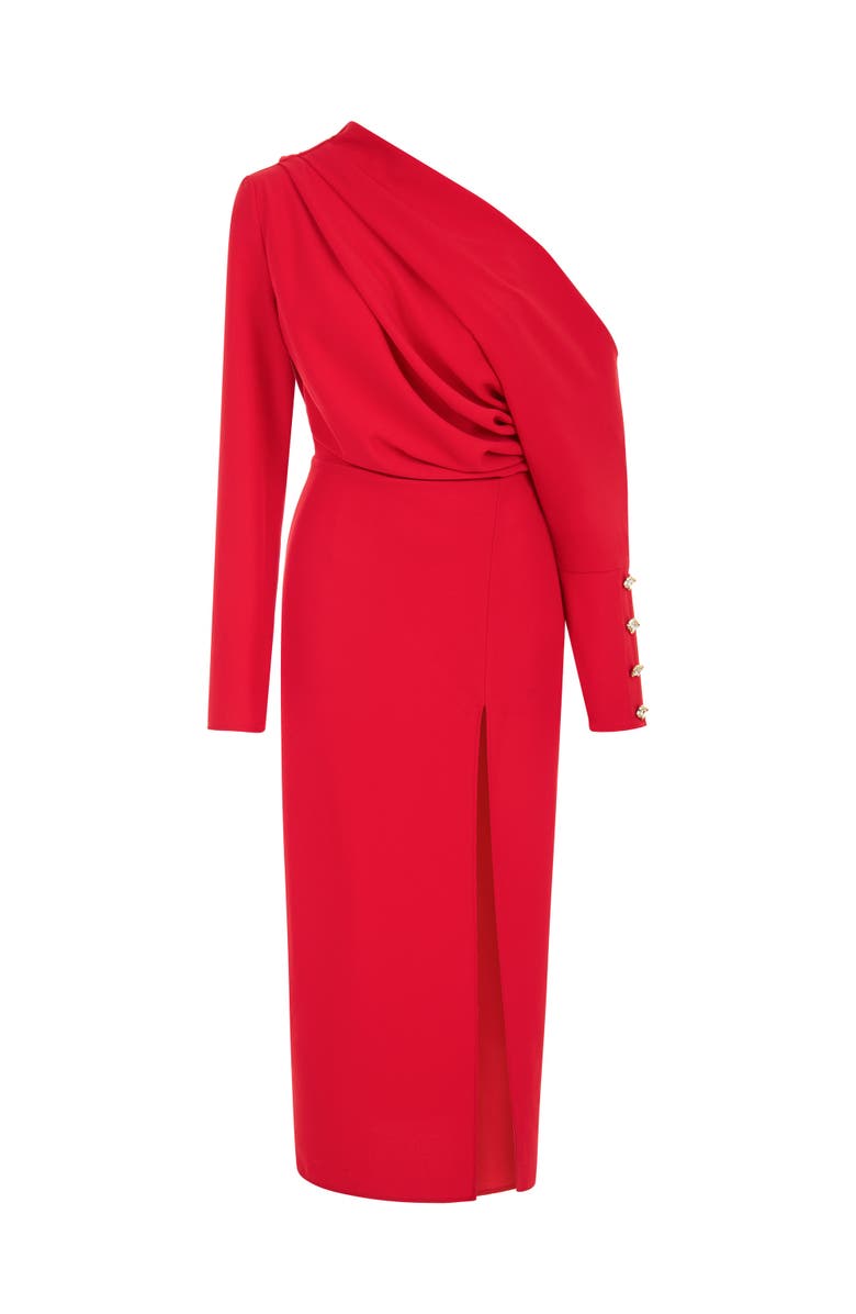 Nocturne Draped Maxi Dress, Alternate, color, 