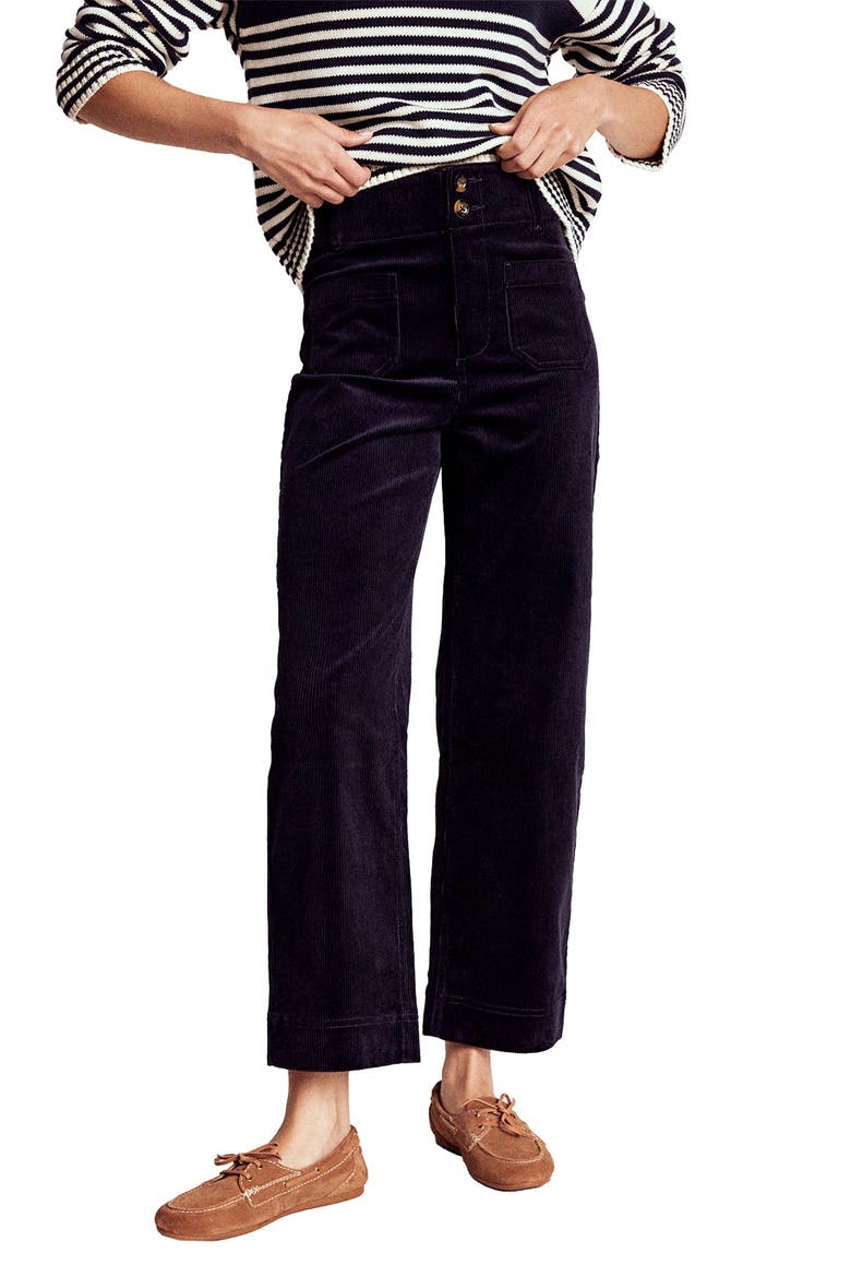 Patch Pocket Corduroy Pants, Main, color, NAVY