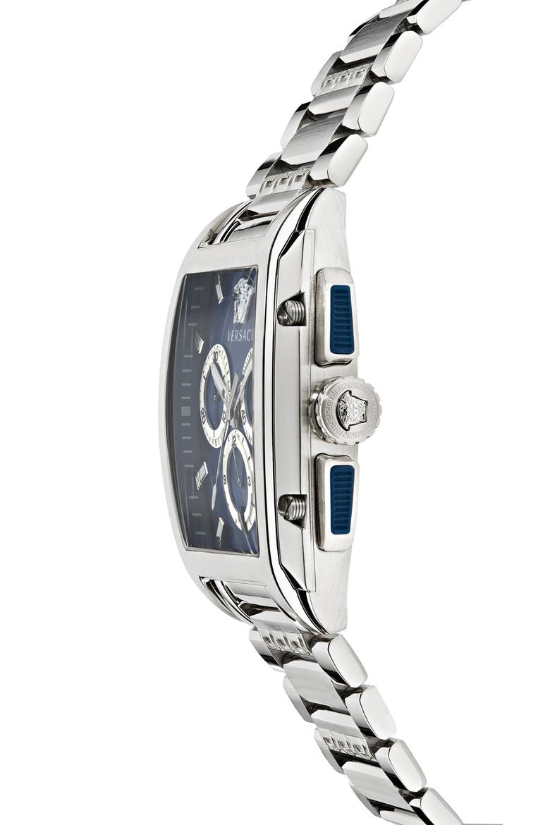 Dominus Chronograph Bracelet Watch, 42mm x 50mm, Alternate, color, STAINLESS STEEL