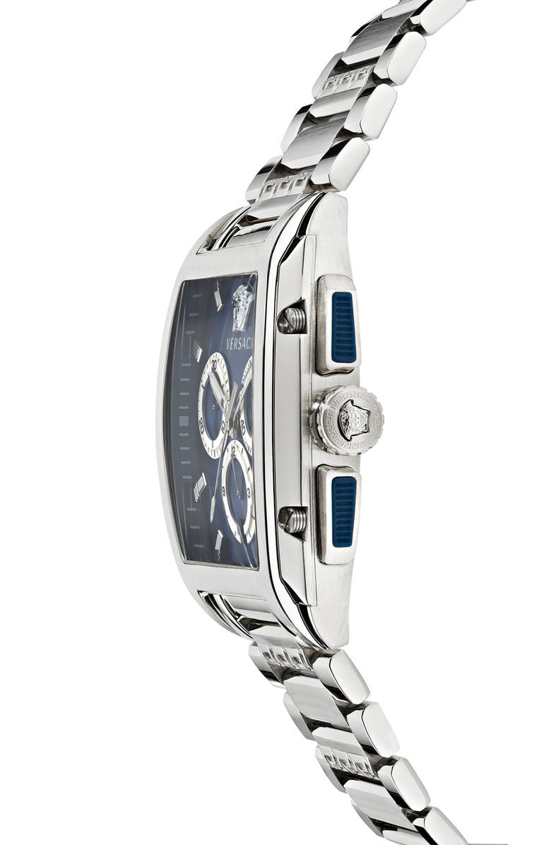 Versace Dominus Chronograph Bracelet Watch, 42mm x 50mm, Alternate, color, 