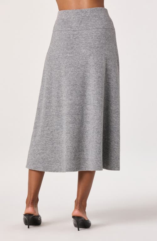 Astr The Label Knit Midi Skirt In Gray