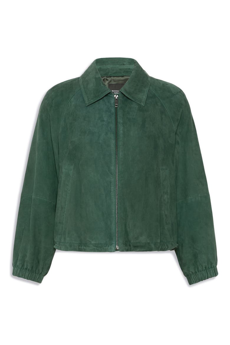 Zuppa Suede Jacket, Alternate, color, DARK GREEN
