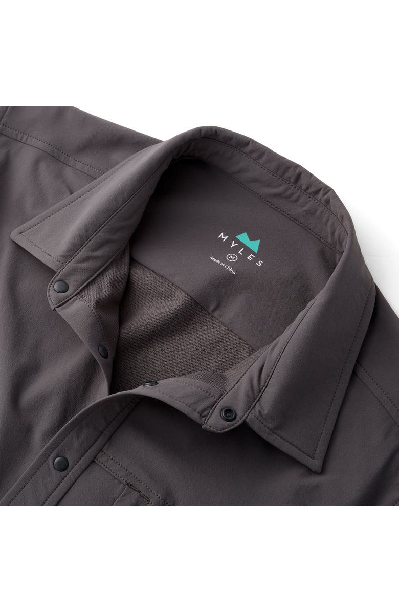 Myles Apparel Everyday Overshirt, Alternate, color, Graphite