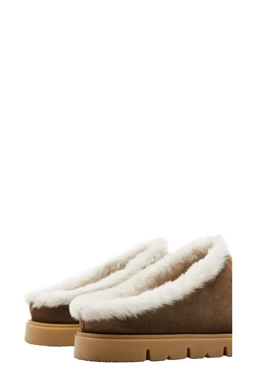 La Canadienne Eva Shearling Lined Slipper In Multi