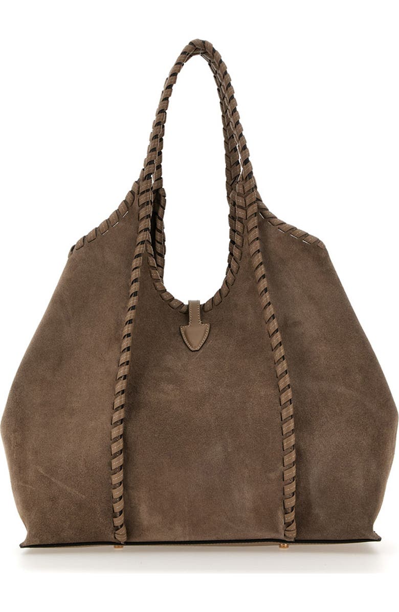 Tod's T Timeless Shopper, Alternate, color, Creta Chiaro