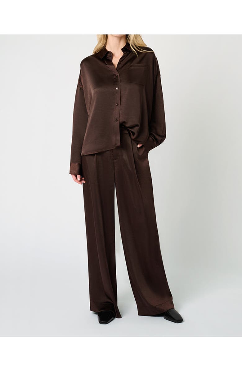 WeWoreWhat Cropped Button Front Shirt, Alternate, color, 