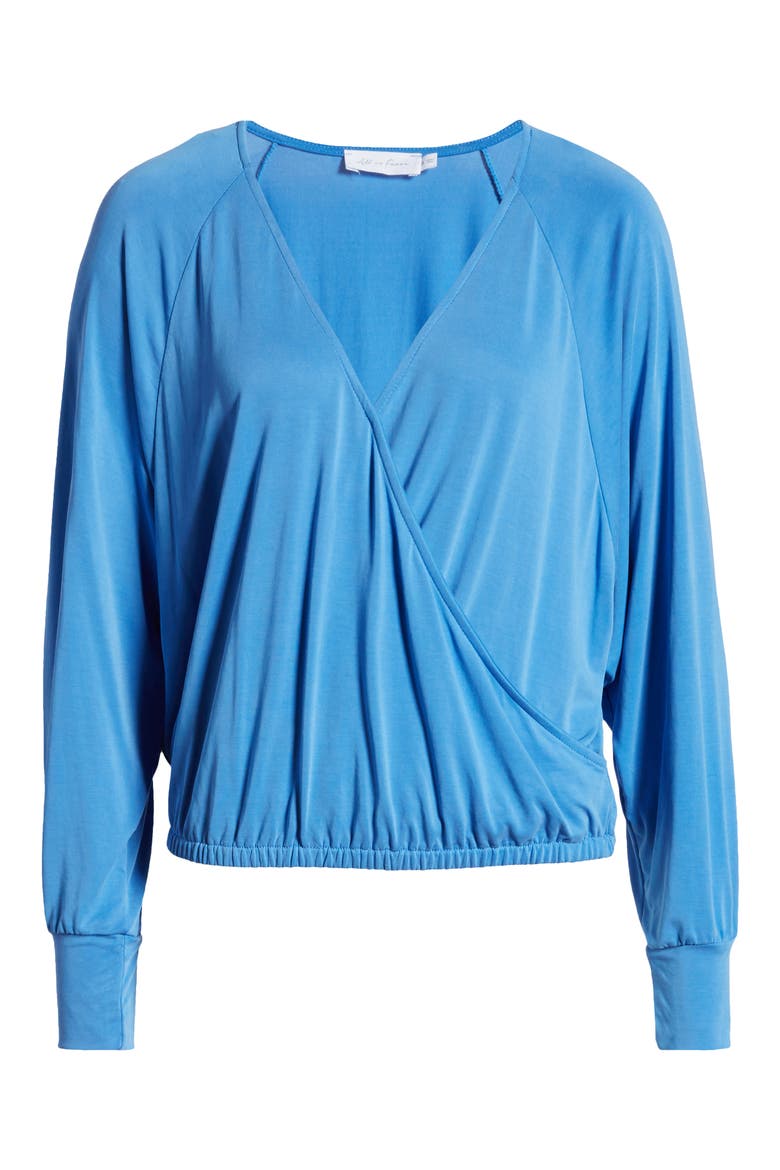 Surplice Top, Alternate, color, PRINCESS BLUE