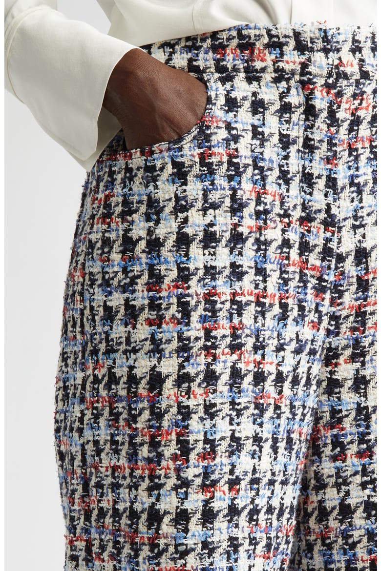 Americana Houndstooth Eyelash Tweed Shorts, Alternate, color, AMERICANA MULTI