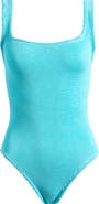 Hunza G Square Neck One-Piece Swimsuit