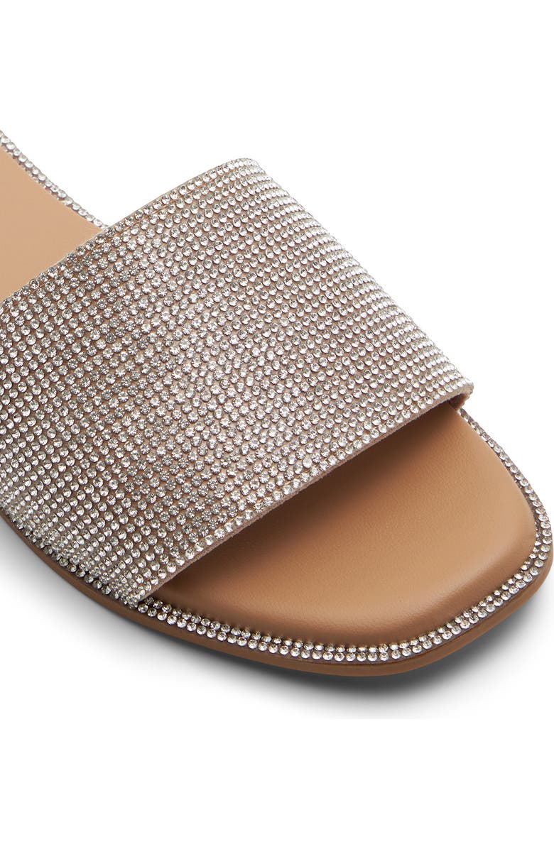 Call It Spring By Aldo Shimmerr Crystal Embellished Slide Sandal, Alternate, color, Silver