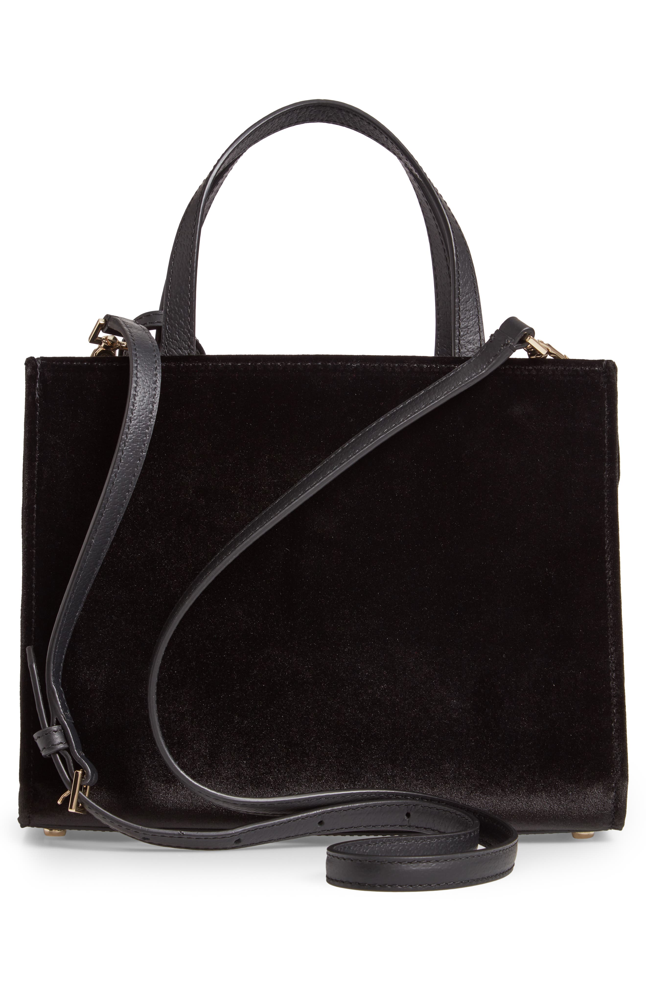 Kate Spade New York thompson street - sam velvet satchel, Alternate, color, 