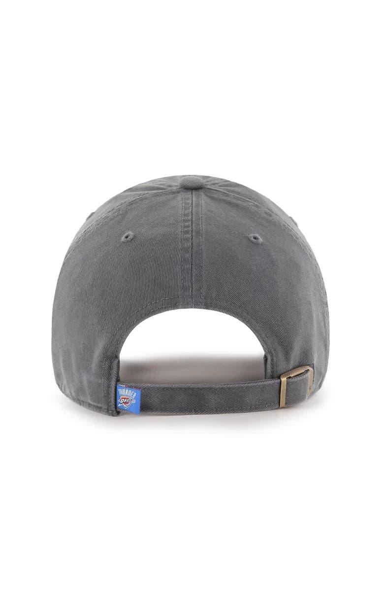 '47 Men's '47 Charcoal Oklahoma City Thunder Core Clean Up Adjustable Hat, Alternate, color,