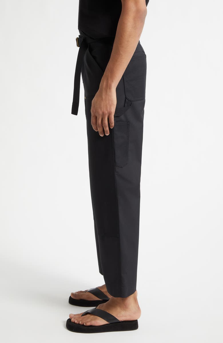 Sacai Carhartt WIP Duck Canvas Carpenter Pants, Alternate, color, Black