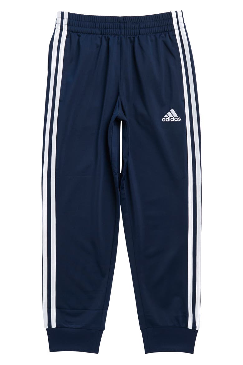 Kids' 3-Stripe Tricot Joggers, Main, color, NAVY