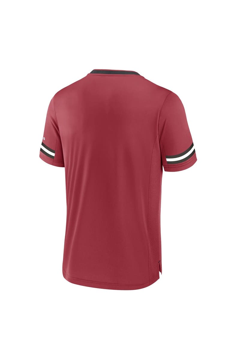FANATICS Men's Fanatics Cardinal Arizona Cardinals Stripe Stacking T-Shirt, Alternate, color, Cardinal