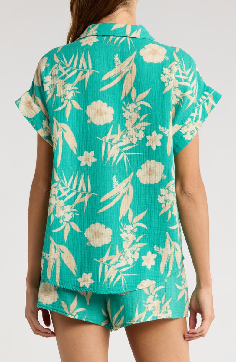 PJ Salvage Tahitian Tropics Cotton Gauze Short Pajamas, Alternate, color,