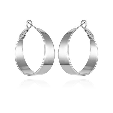 Wide Hoop Earrings