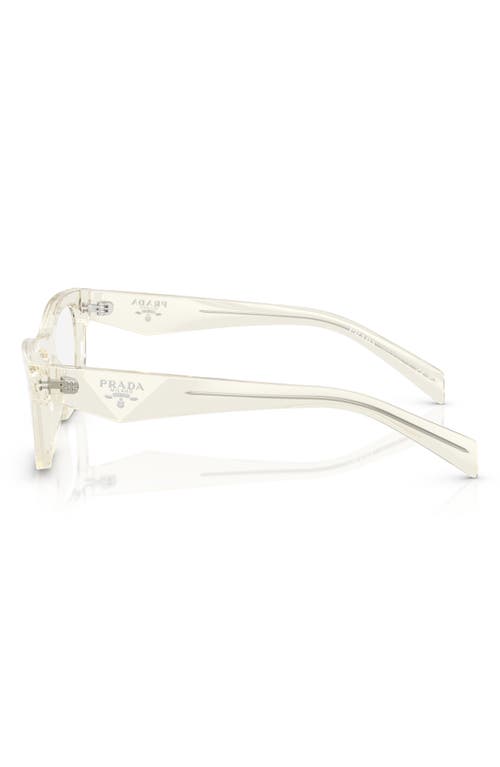 Prada 54mm Butterfly Optical Glasses In Champagne