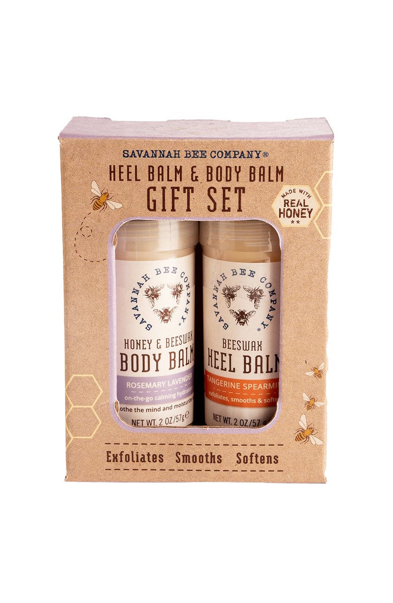 SAVANNAH BEE COMPANY Heel and Body Balm Gift Set 2pc, Main, color, NO COLOR