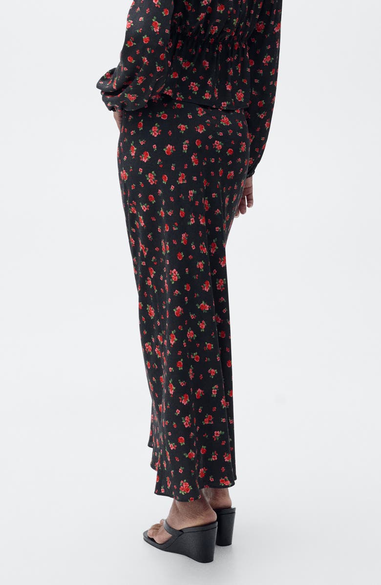 MANGO Floral Flare Maxi Skirt, Alternate, color,