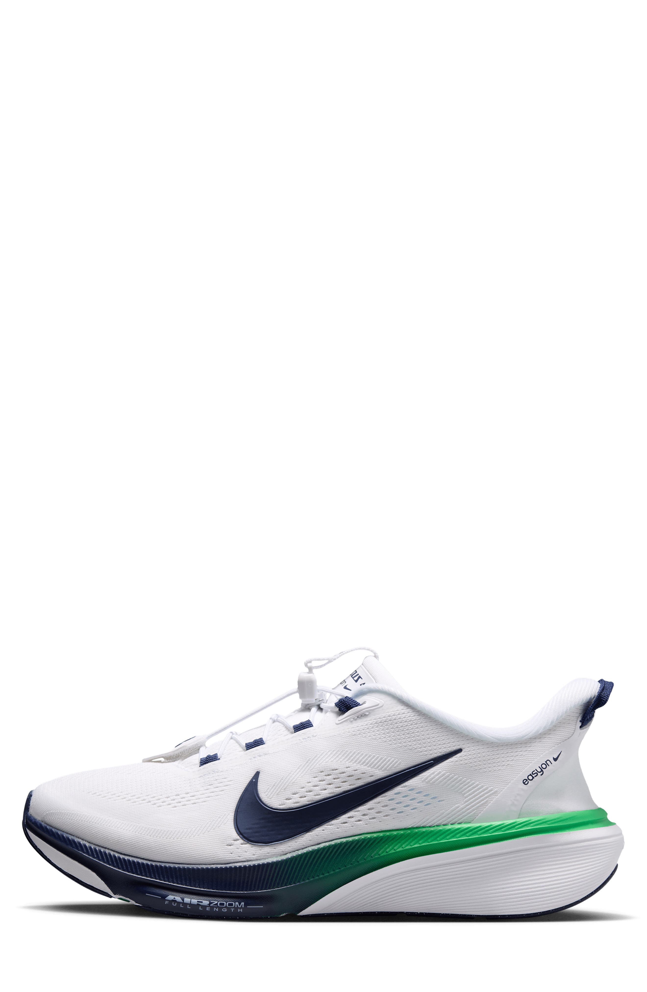 Pegasus 42 EasyOn Running Shoe, Alternate, color, WHITE/ GREEN SPARK/ NAVY
