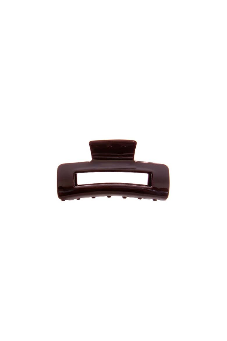Colored Gloss Cutout Claw Clip Combo Set, Alternate, color, Burgundy & Brown