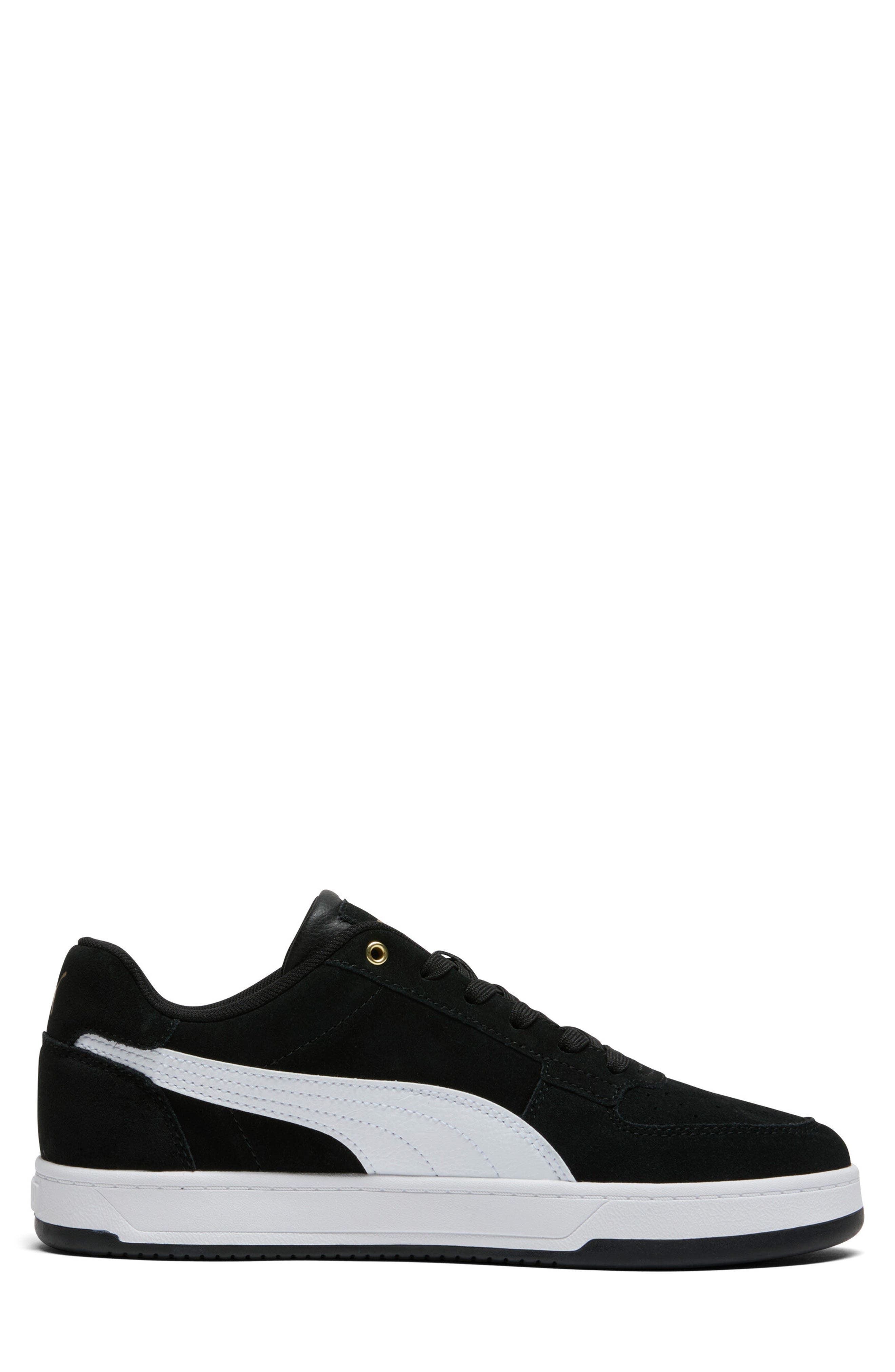 PUMA Caven 2.0 Full Suede Sneaker, Alternate, color, Puma Black-Puma White- Gold