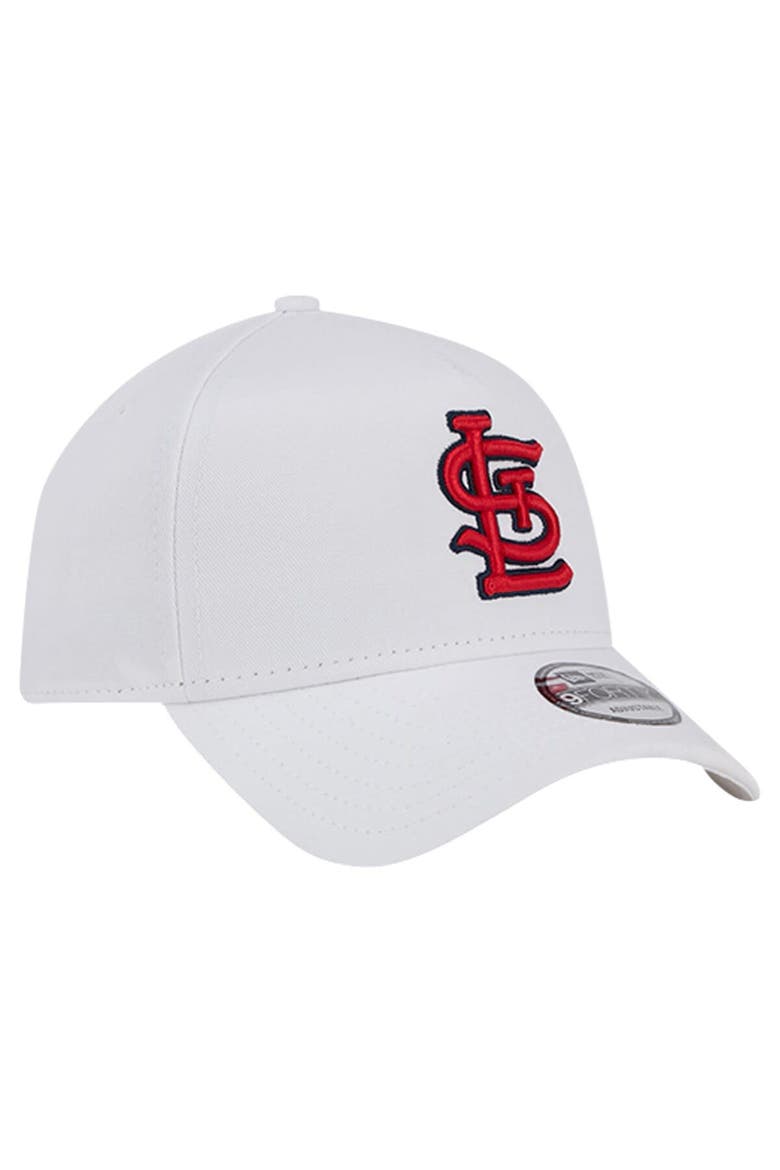 Men's New Era White St. Louis Cardinals TC A-Frame 9FORTY Adjustable Hat, Alternate, color, White