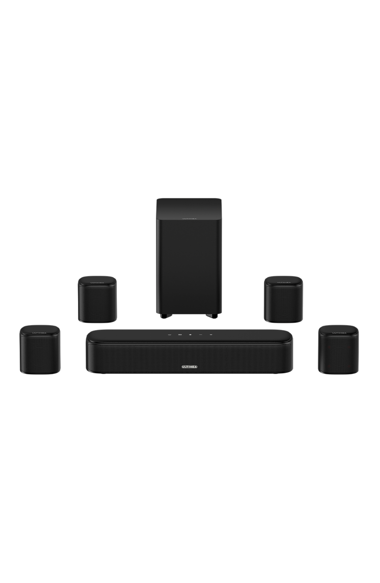 Ultimea aura a60 7.1ch sound bar with Dolby Atmos, subwoofer, 4 surround speakers, app control, HDMI eARC, Main, color, Black