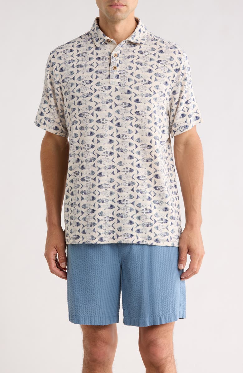 Tommy Bahama Sardina Soirée Polo, Main, color, Natural
