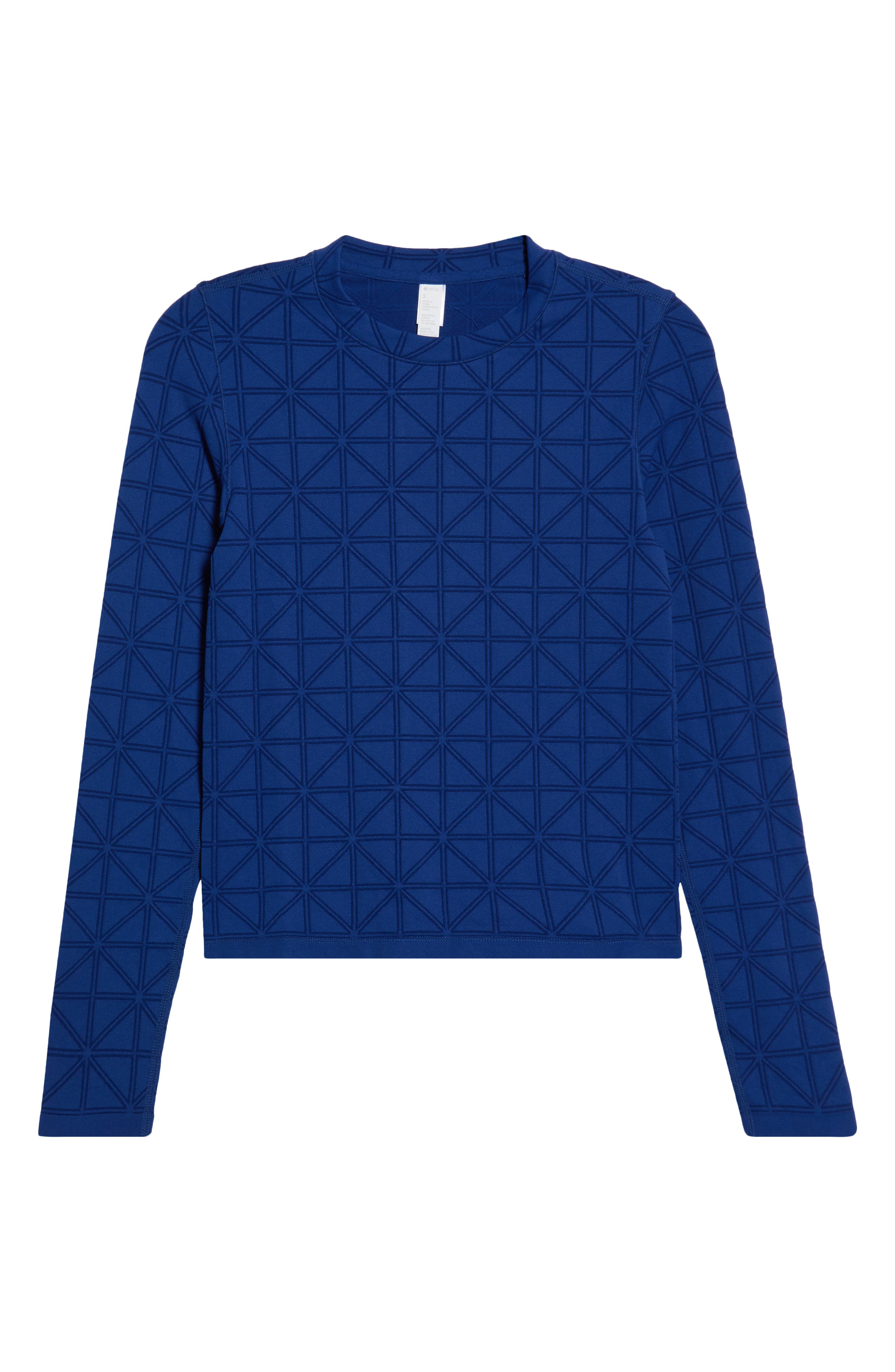 Zella Seamless Diamond Long Sleeve Top (Women) | Nordstrom