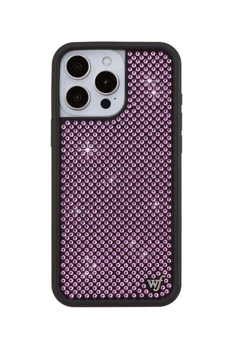 Pink Rhinestone iPhone Case, Alternate, color, Pink