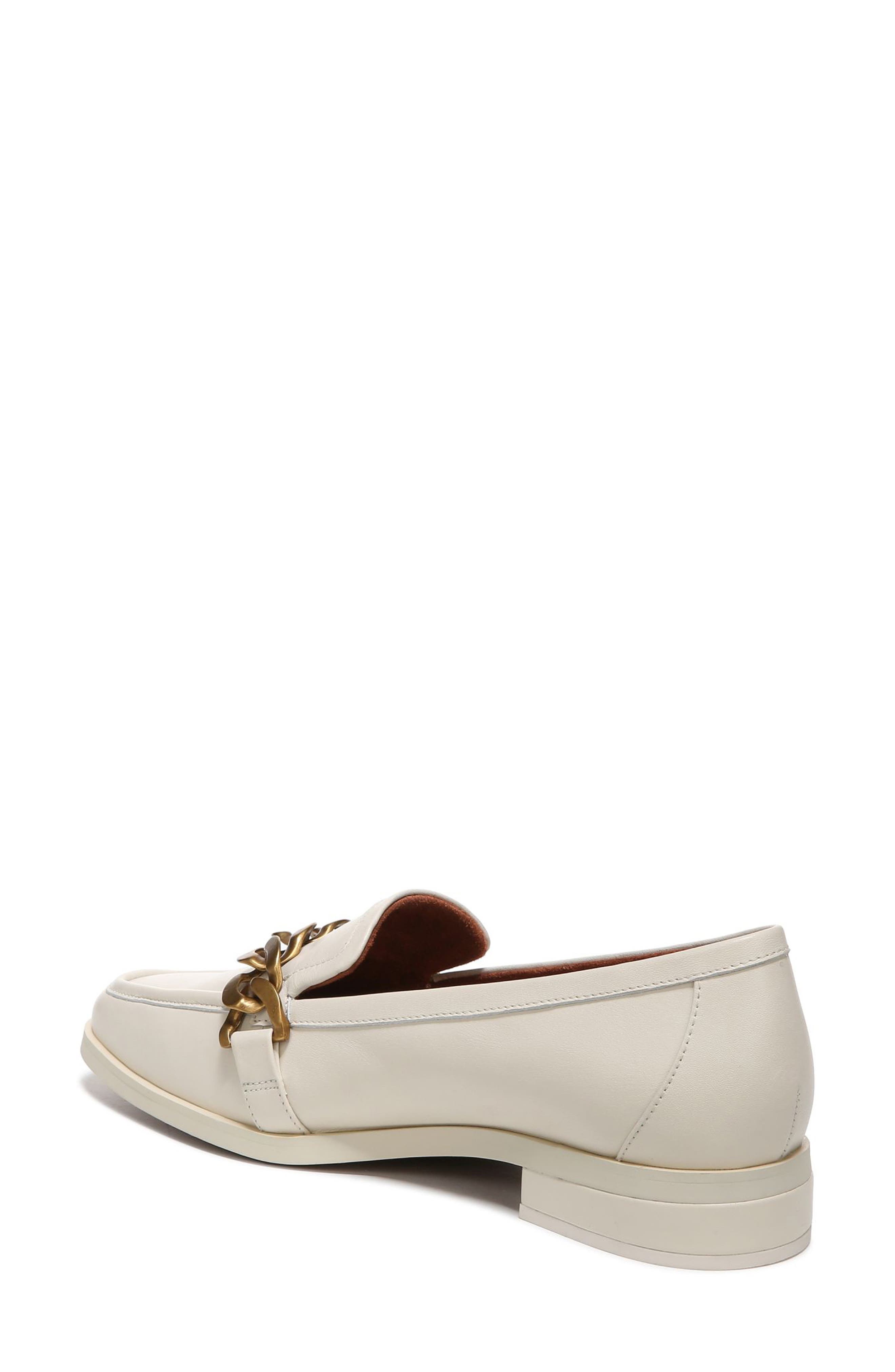 Mizelle Curb Chain Loafer, Alternate, color, CREAM LEATHER