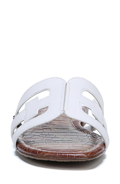Sam Edelman Bay Cutout Slide Sandal In White