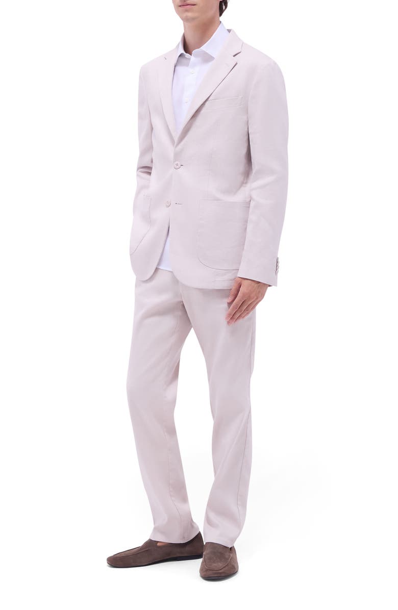 Bugatchi Stretch Linen & Cotton Blend Blazer, Alternate, color,