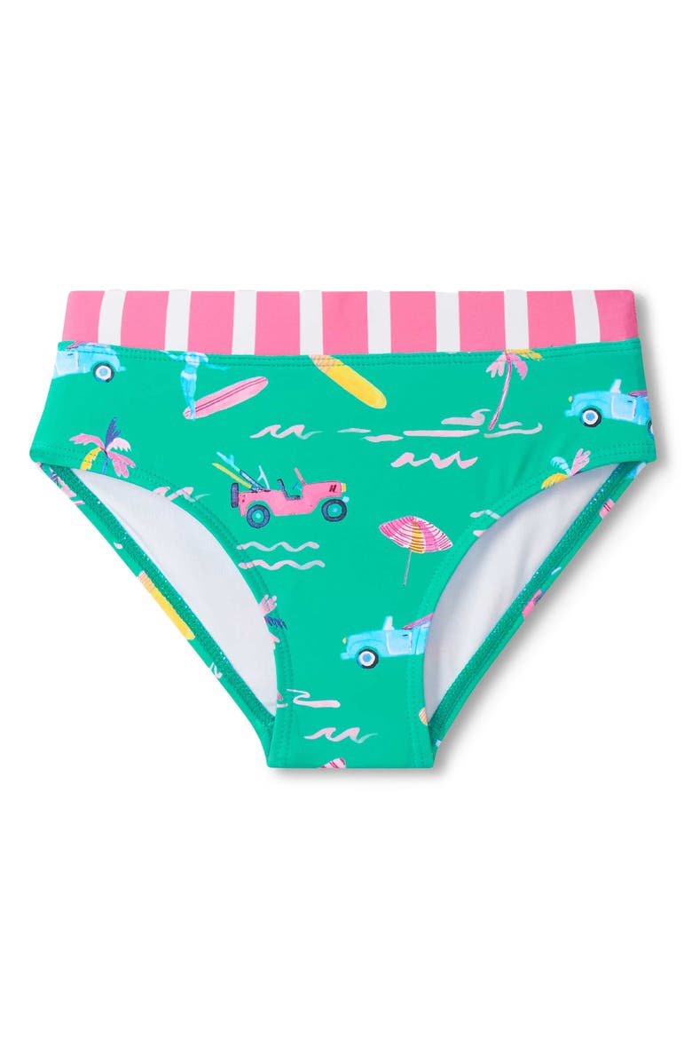 Hatley Tropical Escape Long Sleeve Rashguard Two-Piece Swimsuit, Alternate, color,