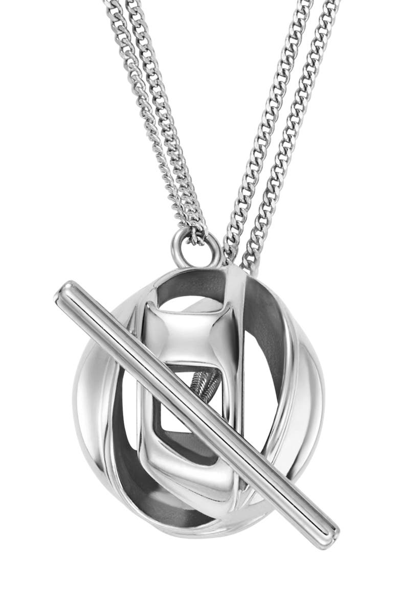 Pendant Necklace, Main, color, SILVER